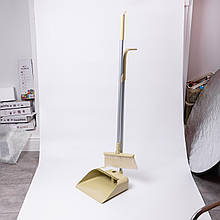 Набір віник і совок на довгій ручці для підлоги 25×24×100 см щітка віник для прибирання Зелений HP-45-15GR