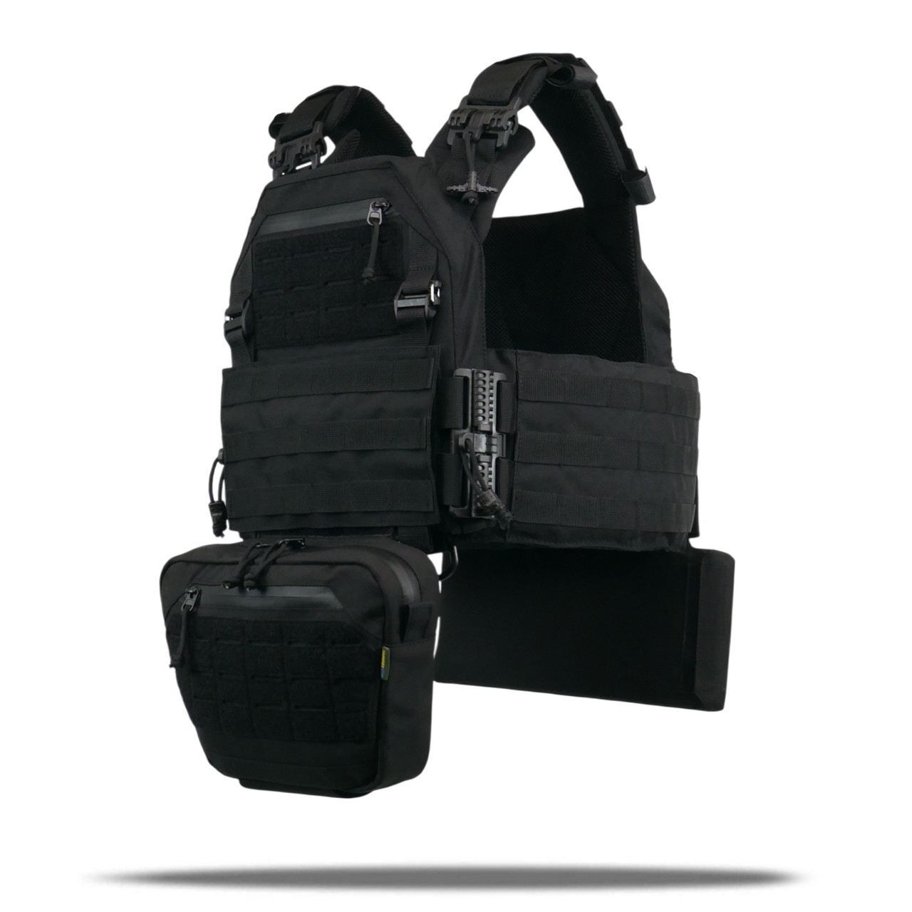 Комплект Плитонока Kiborg GU Gen.2 з двома підсумками та захистом 1 класу Чорний