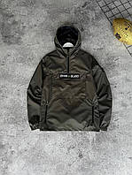 Чоловічий стильний анорак Stone Island Lux весна-осінь хакі