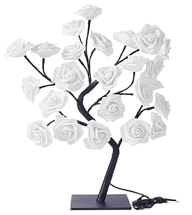 Світильник нічник дерево троянда 33 см, декоративний LED-нічник USB