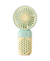 Вентилятор ручний Mini Fan Z8 (7186) акумуляторний c USB-зарядкой Салатовий з жовтим