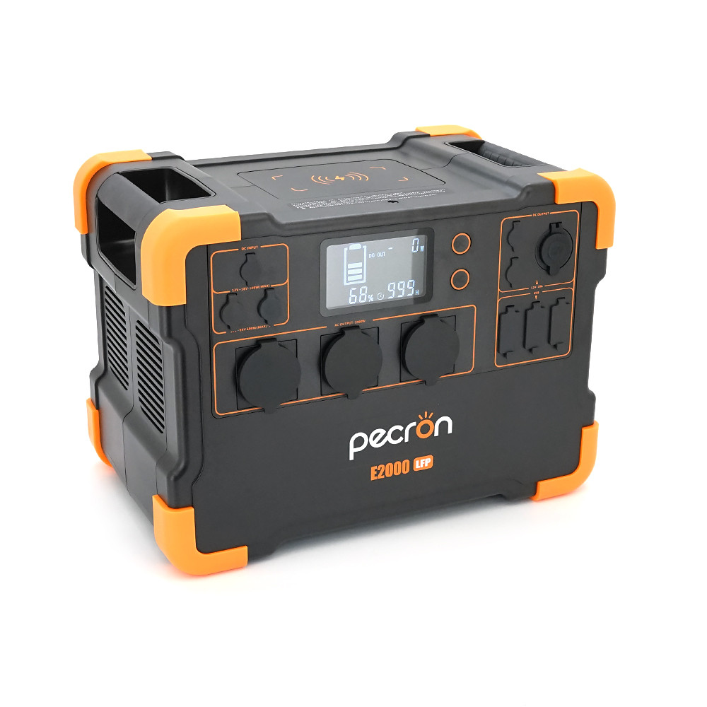 Зарядна станція Pecron E2000LFP, ємність 1920 Вт·год, потужність 2000 Вт, 13 універсальних виходів, 409x256x297 мм. 28 кг., фото 1