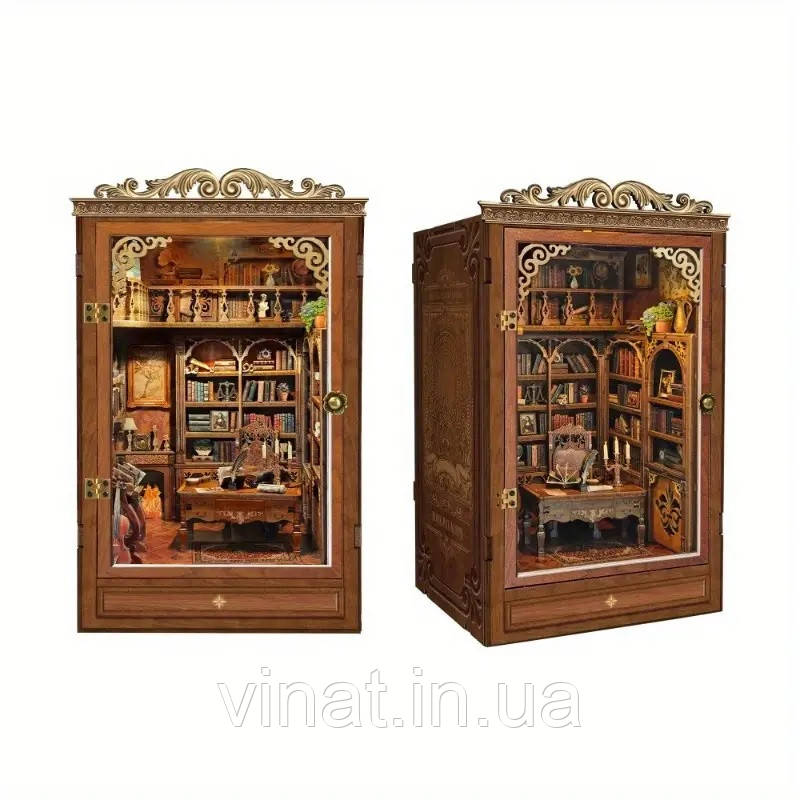 Бук Нук Старовинний книжковий дім Інтер'єрний конструктор Time Book House DIY Book Nook Kit SQ-47, фото 1
