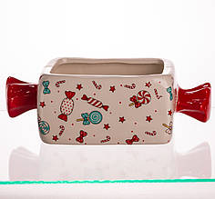 Цукерниця новорічна порцелянова 24×11.5×8 (см) CR-1-22