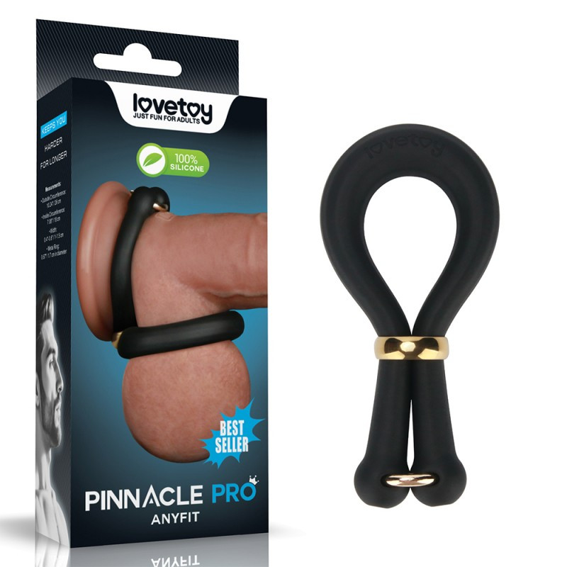 Ерекційне кільце, кільце для вала Pinnacle Pro Anyfit регульоване силіконове, фото 1