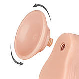 Фалоїмітатор зі шкірою, фаллоімітатор на присоску Lovetoy двошаровий TPE 20 см, фото 4