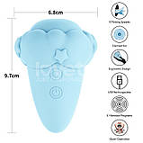 Кліторальний вібратор, сосущій вібростимулятор Flicker Rechargeable 5 режимів вібрації, силікон, фото 3