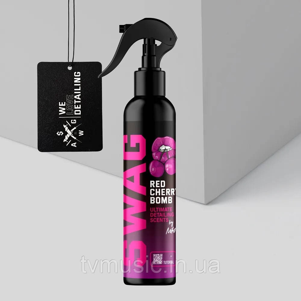 Ароматизатор в машину з підвіскою SWAG Red Cherry Bomb 150 мл, фото 1