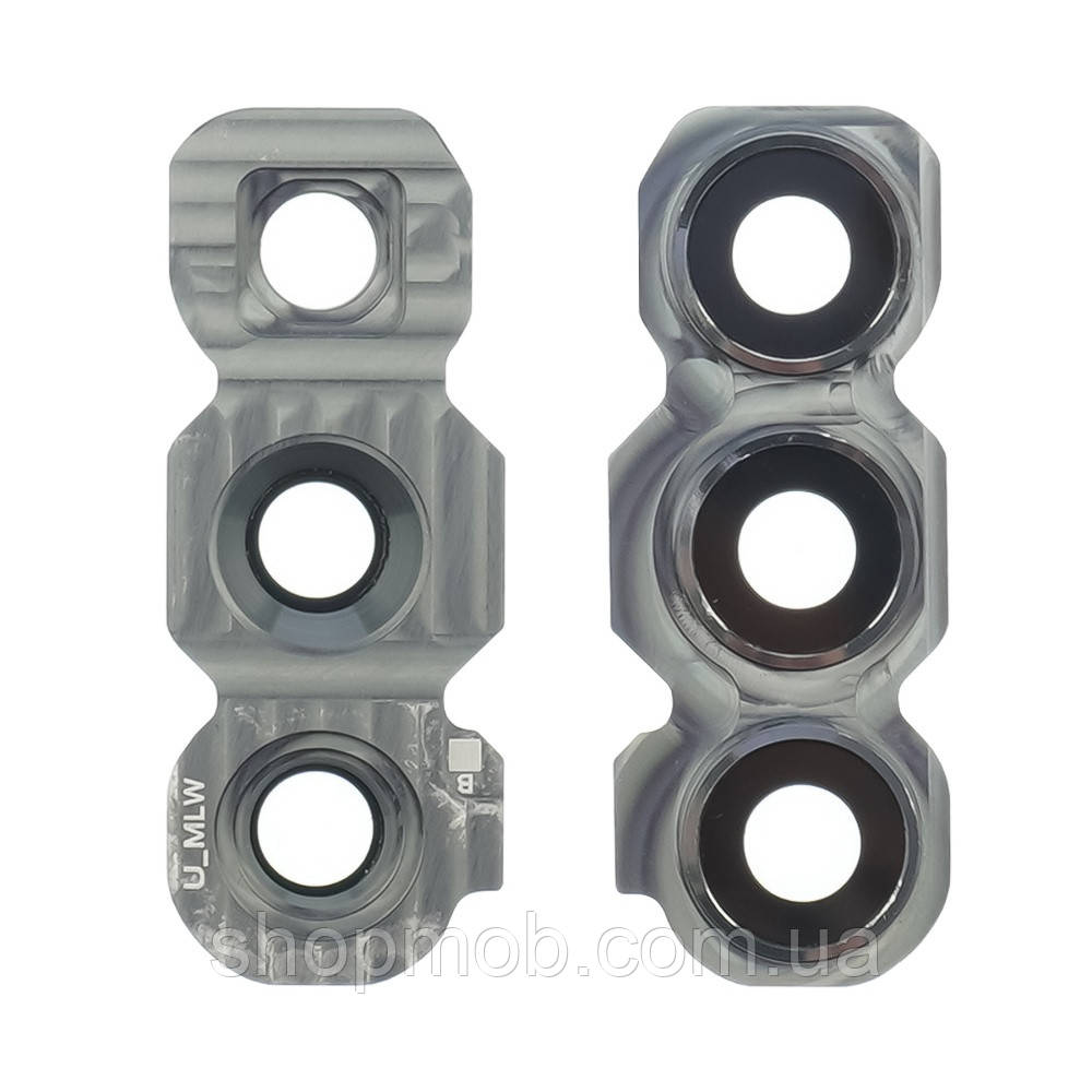 Скло камери для Samsung Galaxy A54 5G комплект 3 шт. чорна рамка захисне скло для камери