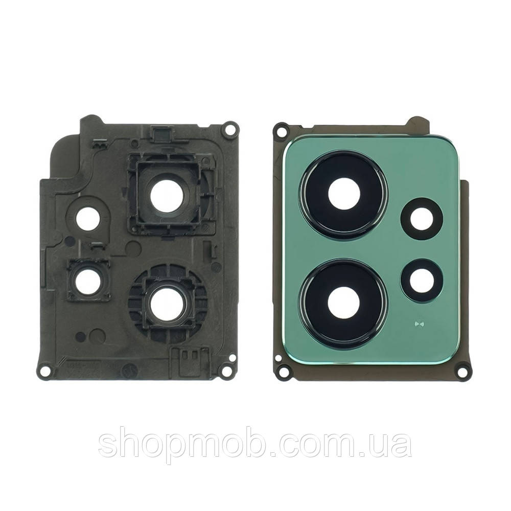 Скло камери з зеленою рамкою для смартфона Xiaomi Redmi Note 12 4G захисний аксесуар для камери