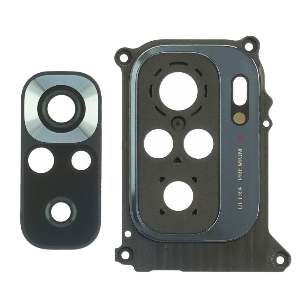 Скло камери для Xiaomi Note 10/ Note 10s з чорною рамкою, фото 1