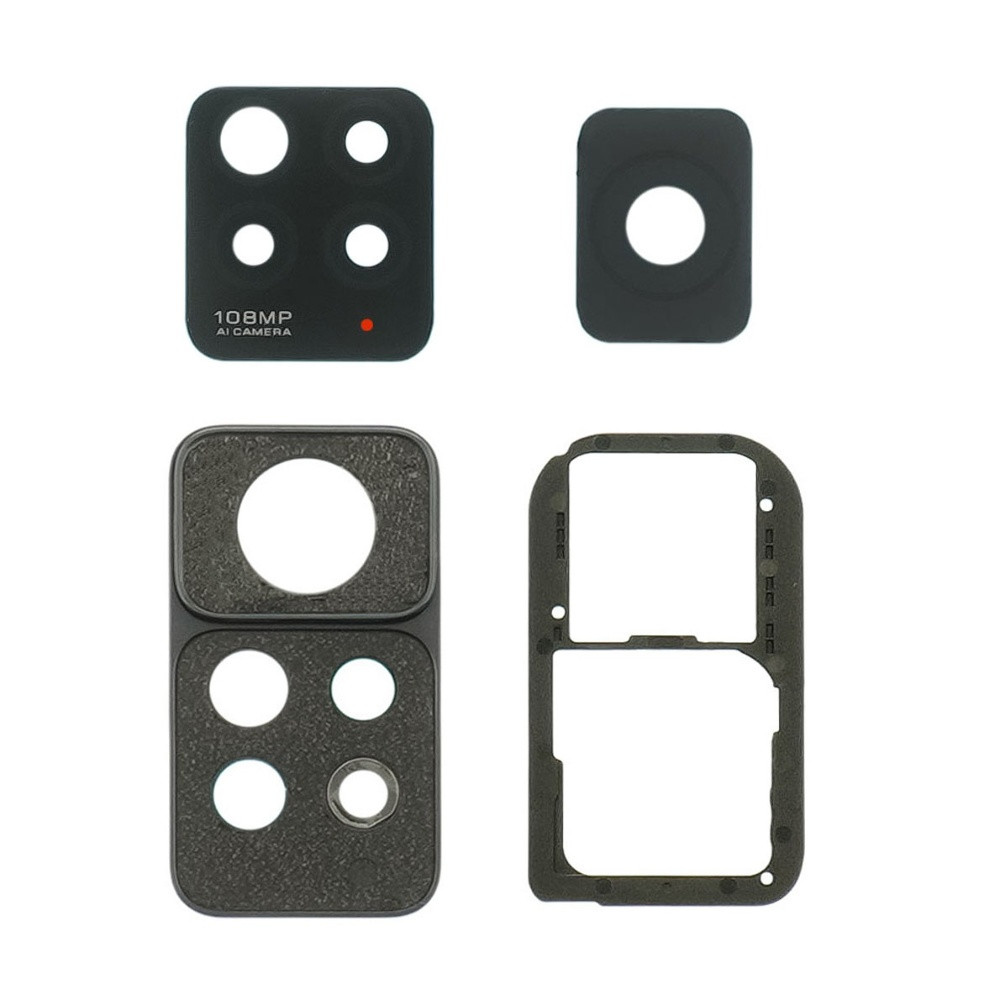 Скло камери для Xiaomi Note 11 Pro (4G) із сірою рамкою, фото 1