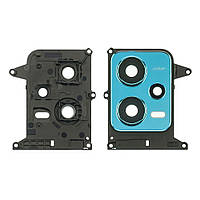 Скло камери для Xiaomi Note 12 (5G) із синьою рамкою