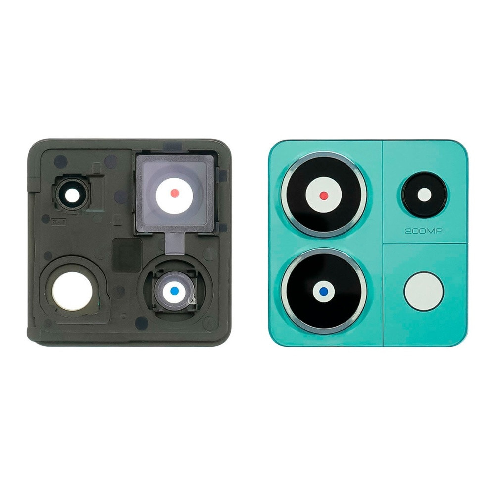 Скло камери для Xiaomi Note 13 Pro (5G) із зеленою рамкою, фото 1