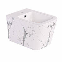 Біде підвісне Qtap Tern 520x350x330 мм, Marble QT17551303GMR