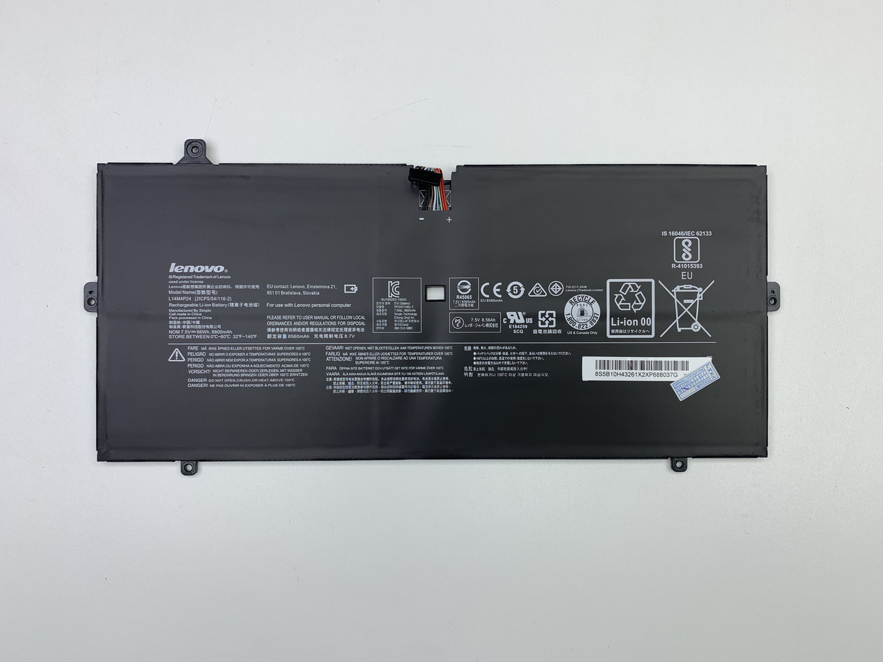 ОРИГІНАЛ! Аксесуари для ноутбука Lenovo 4 Pro, Yoga 900 i7, Yoga 900-13ISK, Yoga 900-IFI (l14m4p24) 7.4V 66Wh, фото 1