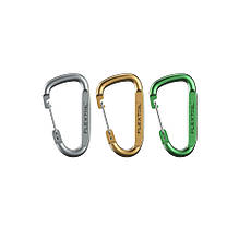 Набір карабінів алюмінієвих Flextail, 3 шт (сірий, помаранчевий, зелений)