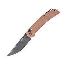 Ніж складаний SRM Asika 411L-MN, коричневий