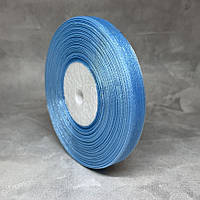 Органза (стрічка) 0,9 см, колір- блакитний, арт 019322, 45 метрів, Блакитний