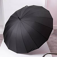 Класична парасолька-тростина напівавтомат з поліестеру міцна надійна 16 спиць діаметр 116 см HP-23-5