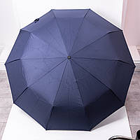 Парасолька автоматична з дерев'яною ручкою класична з поліестеру діаметр 116 см  Синя HP-23-8BL