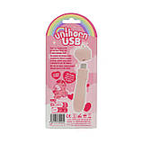 Вібратор-єдиноріжка Unihorn USB Bullet - Heart Throb, віброкуля, USB-зарядка, фото 5