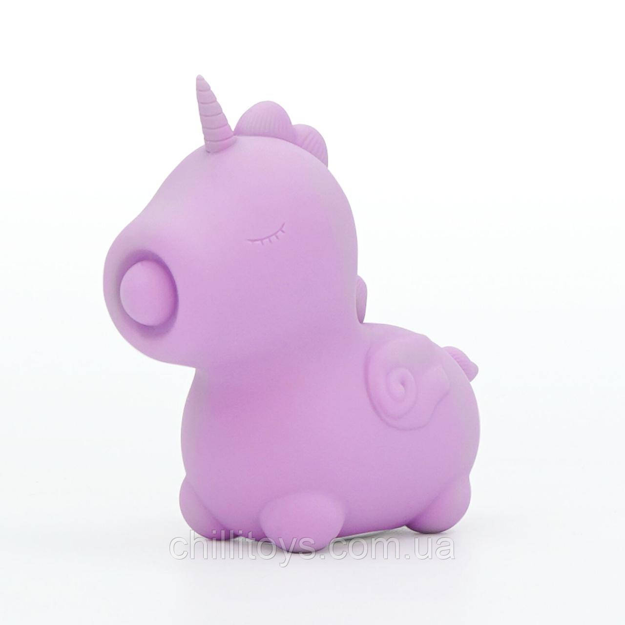 Вібратор-єдиноріжка Unihorn - Karma Lilac, з пульсацією, фото 1