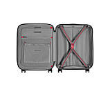 Валіза Wenger, Motion, мала, пластик, 4 колеса, сіра, фото 7