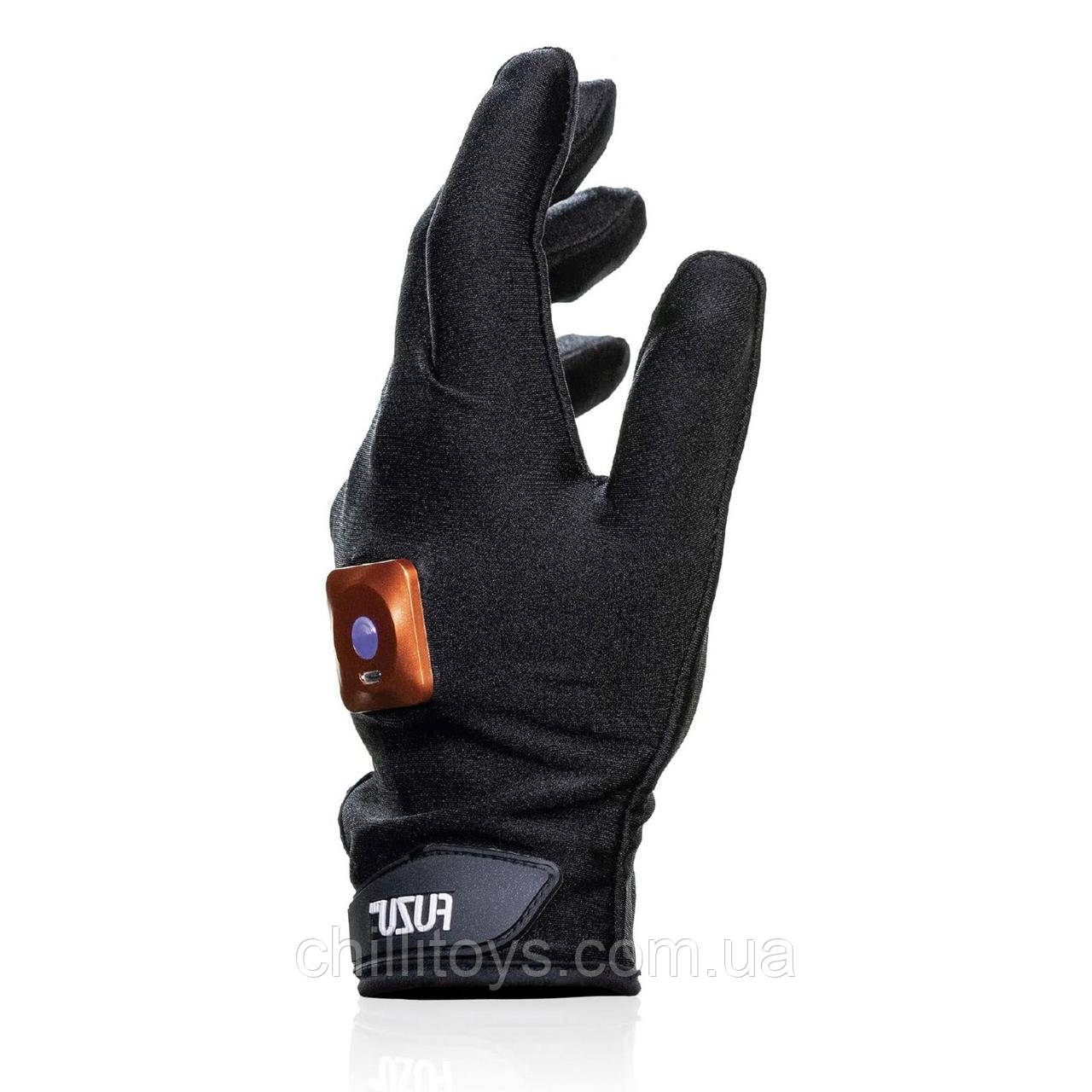 Віброрукавичка (ліва) FUZU Gloves Vibrating Massage Left Hand, 11 режимів, фото 1