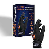 Віброрукавичка (ліва) FUZU Gloves Vibrating Massage Left Hand, 11 режимів, фото 2
