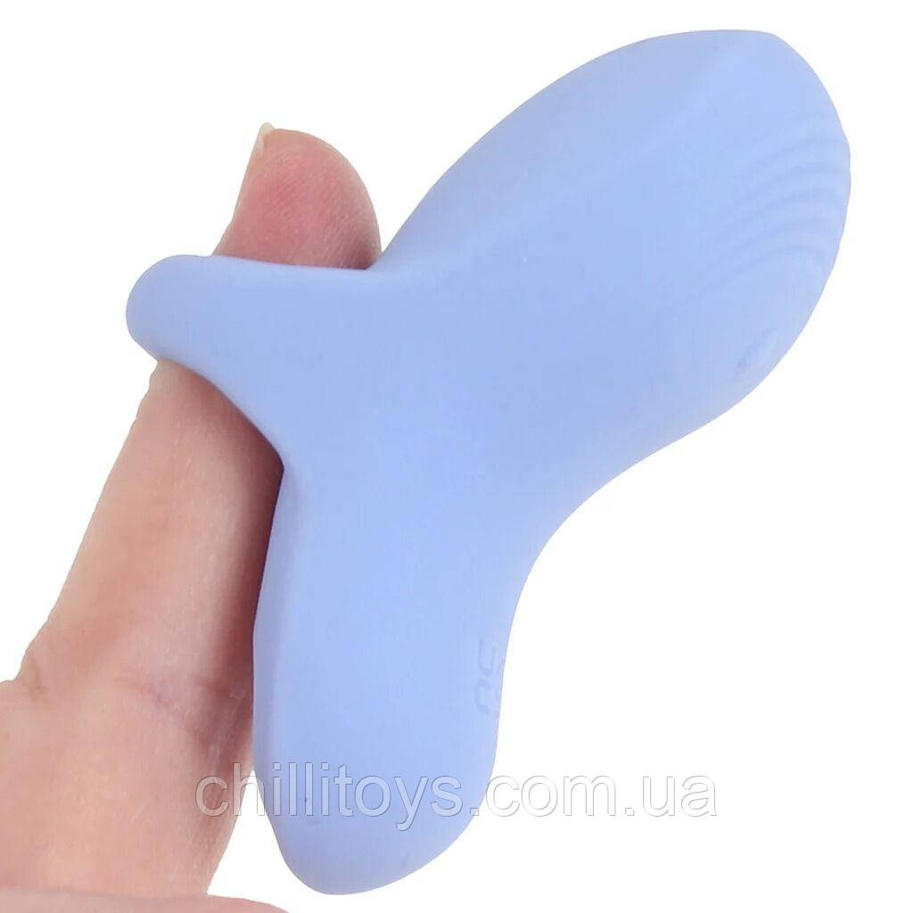 Вібратор на палець FUZU Sensa Skin Activated Fingertip Vibe – Pastel Blue, сенсорне керування, 8 режимів, фото 1