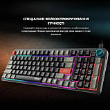 Клавіатура мембранна MSI FORGE GK110 UA 98key, USB-A, EN/UKR/RU, LED, чорний, фото 3