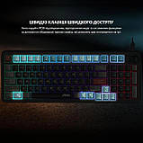 Клавіатура мембранна MSI FORGE GK110 UA 98key, USB-A, EN/UKR/RU, LED, чорний, фото 5