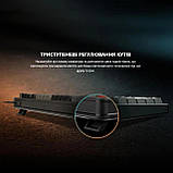 Клавіатура мембранна MSI FORGE GK110 UA 98key, USB-A, EN/UKR/RU, LED, чорний, фото 6