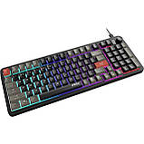 Клавіатура мембранна MSI FORGE GK110 UA 98key, USB-A, EN/UKR/RU, LED, чорний, фото 10