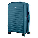 Набір валіз 2E, Aero, поліпропілен, (M+S), TSA, 4 колеса, EXP, синій, фото 9