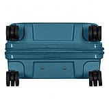 Набір валіз 2E, Aero, поліпропілен, (M+S), TSA, 4 колеса, EXP, синій, фото 10