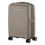 Набір валіз 2E, Aero, поліпропілен, (L+M+S), TSA, 4 колеса, EXP, сіро-коричневий, фото 9