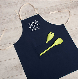 Фартух "BOS", Червоний, англійська