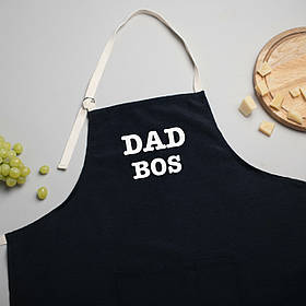 Фартух "Dad Bos", Чорний, англійська