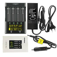 Універсальний інтелектуальний зарядний пристрій LiitoKala Lii-600 EU для акумуляторів + автомобільний кабель