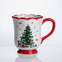 Новорічна порцелянова чашка для чаю та кави 450 (мл) New Year CR-1-3