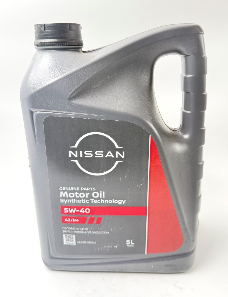 Оригінальне синтетичне моторне мастило Ніссан 5W-40 5л KE900-90042