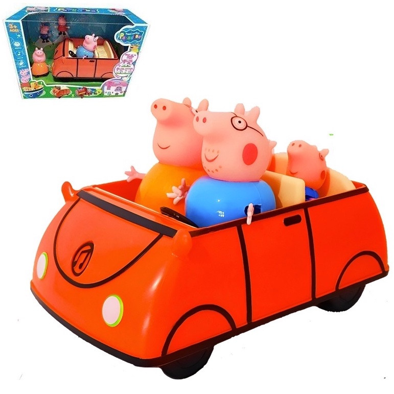 Ігровий набір "Свинка Пеппа/Peppa Pig" (4 фігурки, машина звукова) арт. YQ 700, фото 1
