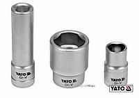 Головки торцеві для обслуговування інжекторних помп YATO : 1/2", Cr-V, 3 шт [12/48]