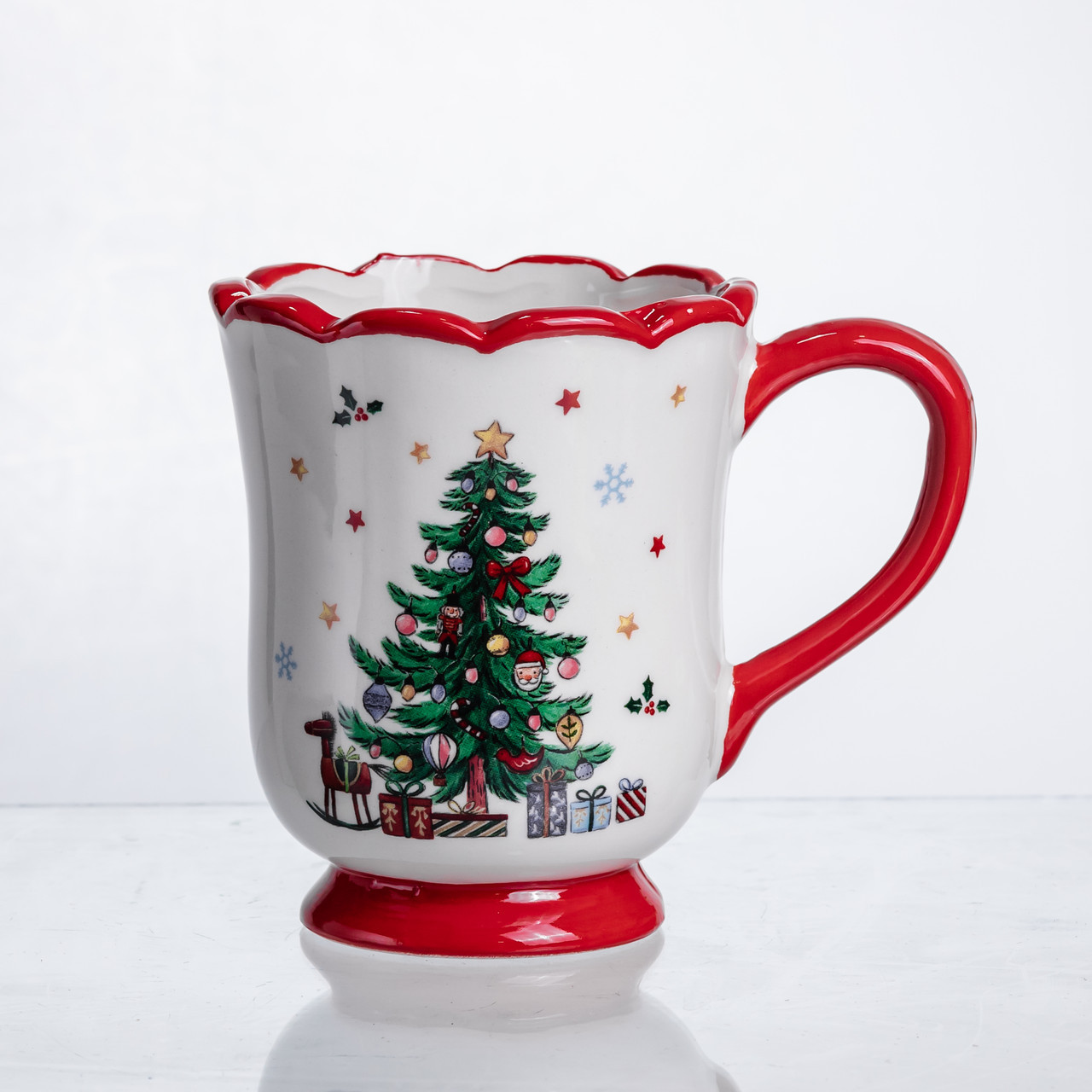 Новорічна порцелянова чашка для чаю та кави 450 (мл) New Year CR-1-3, фото 1