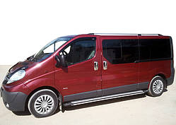 Бокові пороги Rainbow (2 шт., Алюміній) Довга база для Nissan Primastar 2002-2014 рр