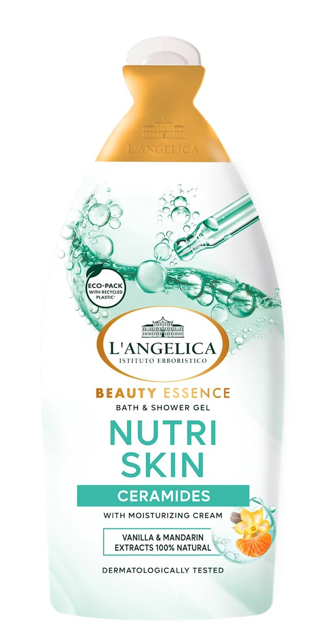 L'ANGELICA Beauty Essence Гель для ванни та душу з керамідами, ваніллю та мандарином, 500 мл, фото 1