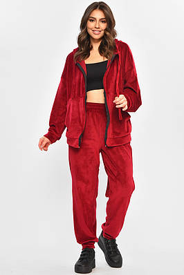 Спортивний костюм жіночий напівбатальний бордового кольору р.52 207613T Безкоштовна доставка