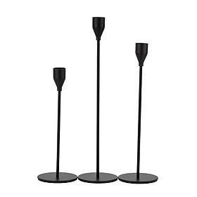 Набір з 3 підсвічників "Гармонія мінімалізму", чорний, 32*27*22 см ELISEY